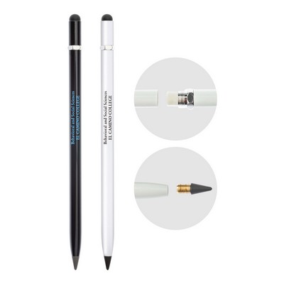 Metal External Pencil writing with Stylus and Eraser