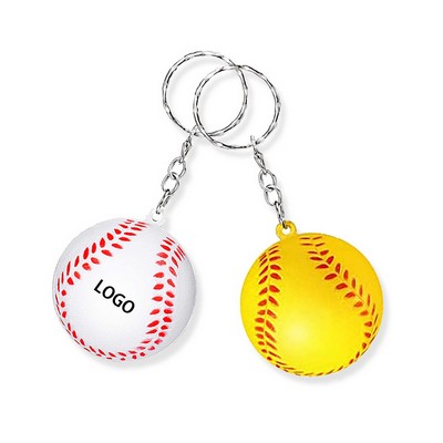 Baseball Stress Reliever Keychain