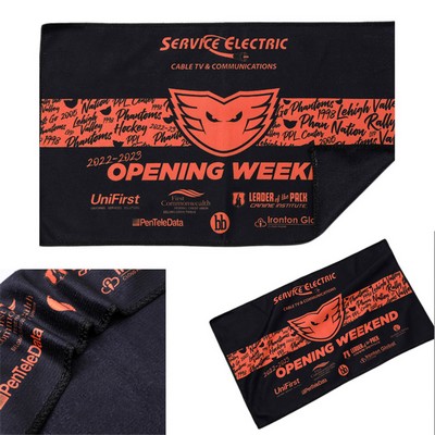 Sublimated Edge to Edge Microfiber Sports Towel