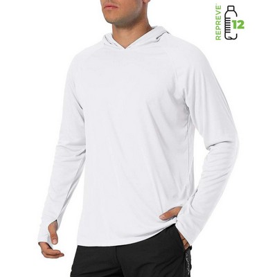 Repreve Men's 100% rPET Performance Thumbhole Hoodie T-Shirt