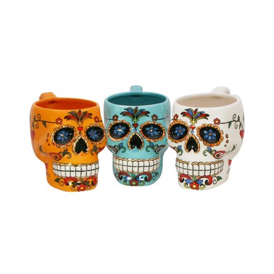 Custom Ceramic Day Of The Dead Mugs