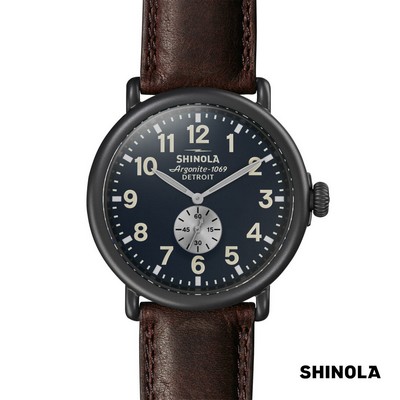 Shinola® Runwell Watch - 47mm Midnight Blue/Cattail