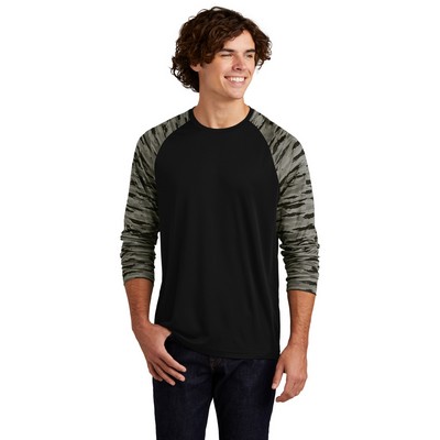 Sport-Tek® Drift Camo Colorblock Long Sleeve