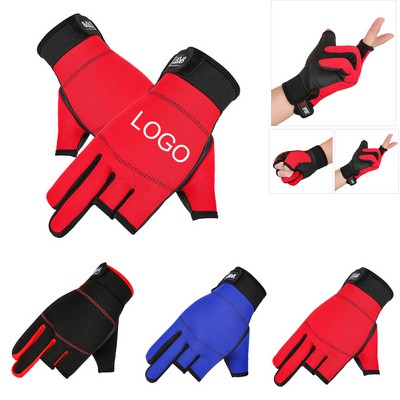 Winter 3-Cut Finger Sleeves Touchscreen Gloves