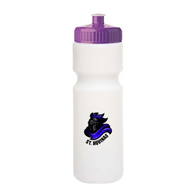 28 oz. Push-Cap Plastic Water Bottle (Full Color Imprint)