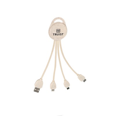 Wheat Straw 3-in-1 Charging Cable