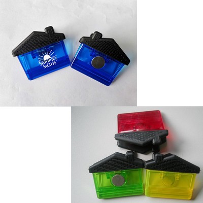 House Shaped Jumbo Magnetic Memo Clip Holder