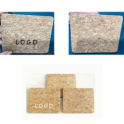 Eco-Friendly Cork Wallet Safety Card Sleeve