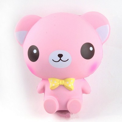 Cartoon Pink Bear Stress Reliever