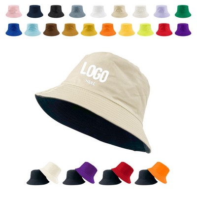 Reversible Double Sided Wear Unisex Bucket Hat