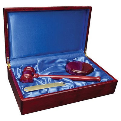 Director's Rosewood Gavel Set