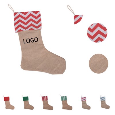 Hanging Christmas Stocking Santa Socks