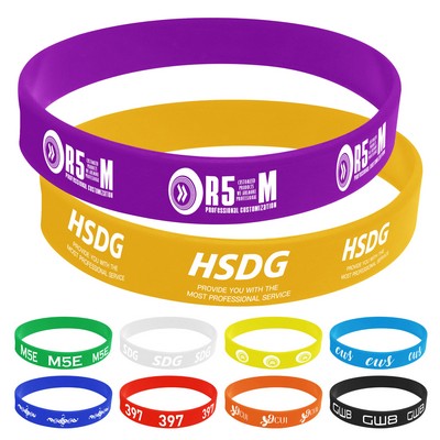 Debossed Silicone Wristband