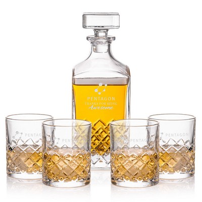 Longford Decanter & 4 On-the-Rocks