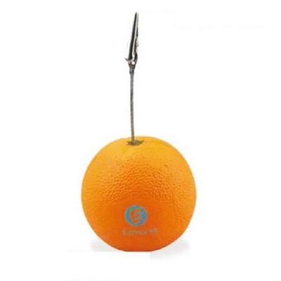 Orange Stress Reliever Memo Holder