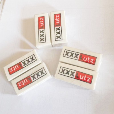 Rectangle Logo Printed White Eraser