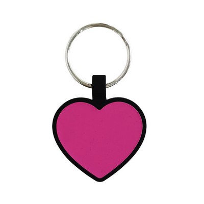 Heart Shape ID Pet Key Tag