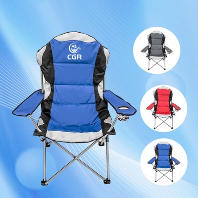 Padded Fold-Up Lounge Chair