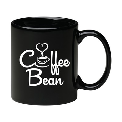 11 oz. Black C Handle Mug