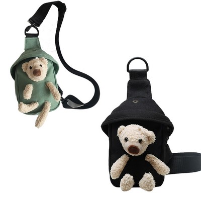 Cute Teddy Bear Crossbody Bag