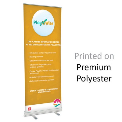 36" w x 82" h Retractable Banner & Stand