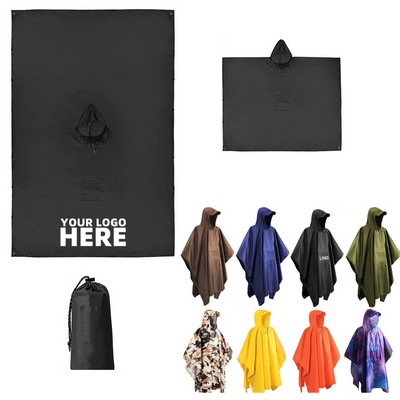 Hooded Rain Poncho