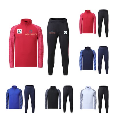 Men's Custom Performance Personalized 1/4 Zip Training Uniform Sets