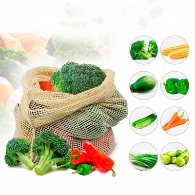 Mesh Vegetable Drawcord Bag