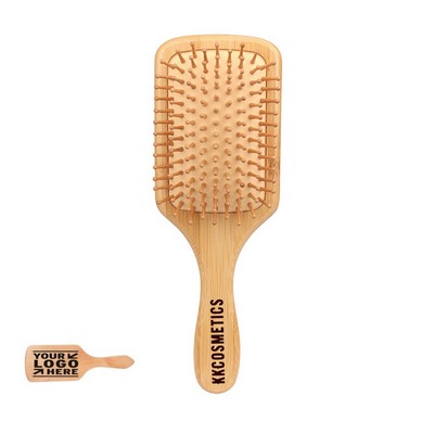 3 3/8"X9 5/8" Bamboo Paddle Detangling Hair Comb