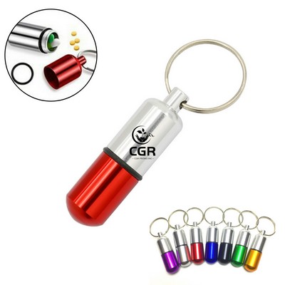 Key Capsule Portable Pill Holder