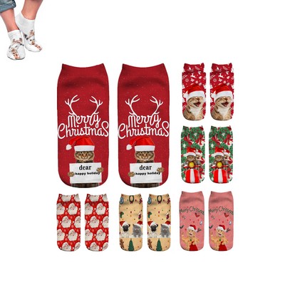 Full-color Digital Printing Cute Ankle Socks