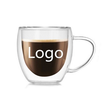 8.5 Oz. Clear Double Wall Coffee Mug