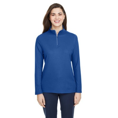 CORE365 Ladies' Fusion ChromaSoft™ Pique Quarter-Zip