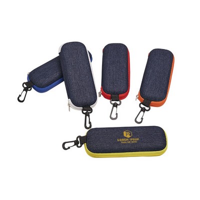 Portable Zipper Glasses Case