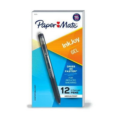 InkJoy Gel Pens - Black, 0.7 mm, 12 Pack (Case of 12)