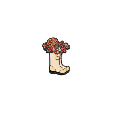 Custom Flower Shaped Cute Enamel Lapel Pins Brooch Pin Badge