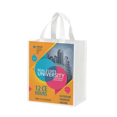 Sublimated Polylactic Acid Tote Bag (8 x 5 x 10)