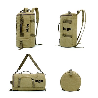 Canvas Duffle Travel Backpack