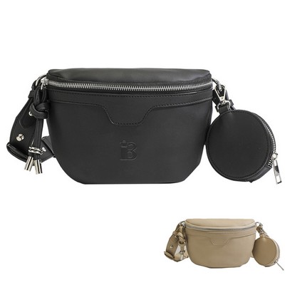 PU Stylish and simple crossbody sling bag