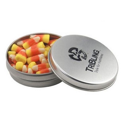 Round Tin with Candy Corn -1.7 Oz.