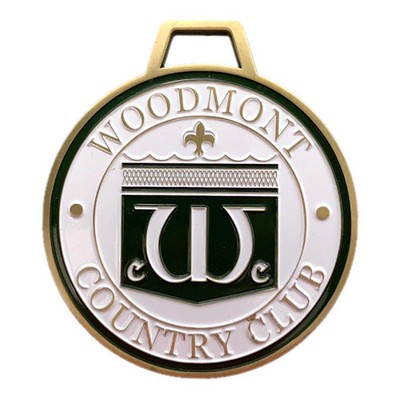 Die Cast Golf Bag Tag - 2.5" X 2.5" - 1 Side Printing