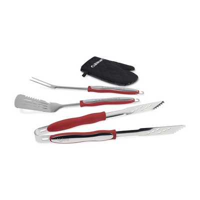 Cuisinart Outdoors® 4-Piece Grill Tool Set - Red