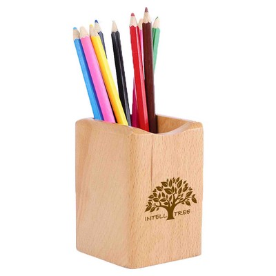 Wooden Pen Holder For Desk Pencil Organizers