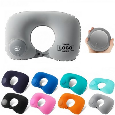 Compact Inflatable Travel Pillow for Camping