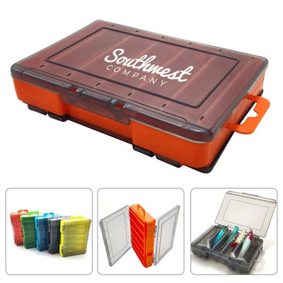 Fish Tackle Storage Box w/Clear Lid