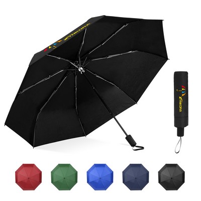 43" Arc Manual Folding Travel Umbrella