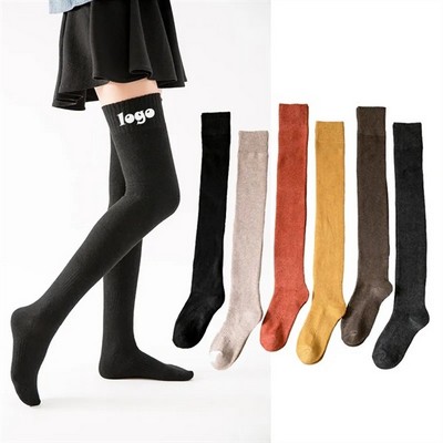 Women's Over-Knee Cotton Socks - Cozy Winter Wear