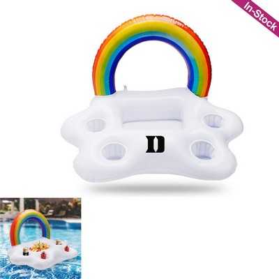 Foldable Rainbow Inflatable Drink Holder