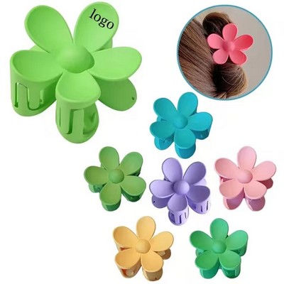 Candy Large Frosted Flower Hair Clip