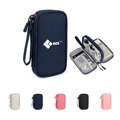 3 Layers Electronic Organizer Travel Cable Bags